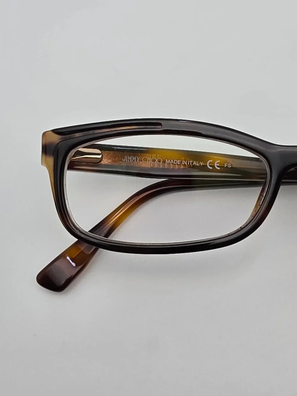 Jimmy Choo 148 Animal Havana Cat Eye Eyeglasses Frame w/ Flexhinge and Case 54mm